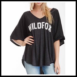 WILDFOX CLASSIC FOX TAHITI TUNIC LOGO TEE